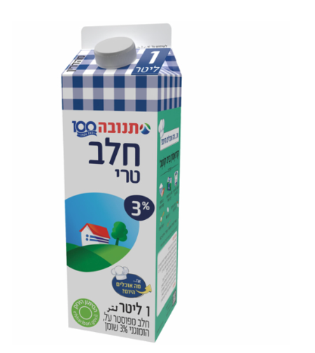 חלב 3% בקרטון