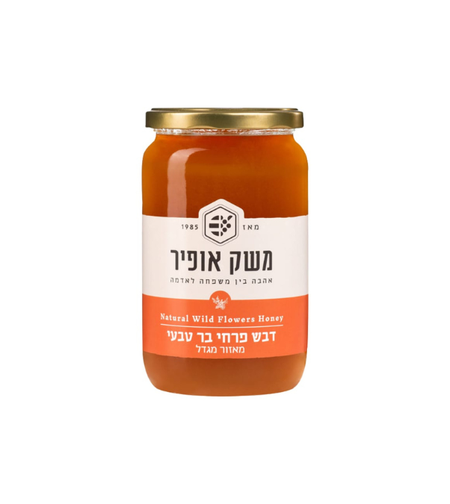 דבש פרחי בר טבעי מגדל | 500 גרם