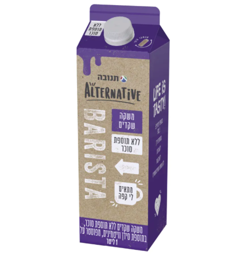 משקה שקדים ללא תוספת סוכר – תנובה ALTERNATIVE, ‏1 ליטר