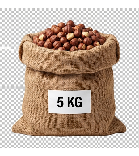 בונדוק קלוי ללא מלח 5 קילו