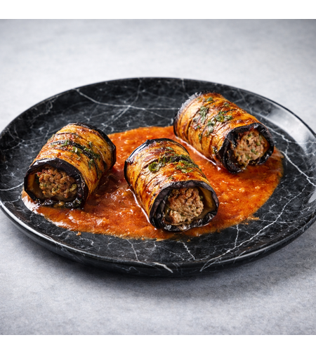 חציל ממולא בשר - 4 יח'