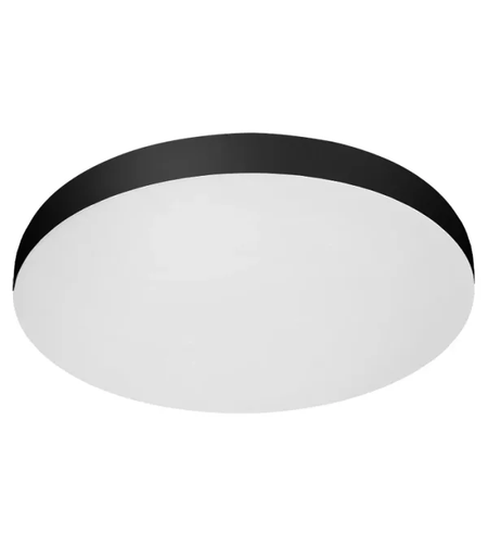 צמוד תקרה עגול 50W שחור יורולוקס - גוון תאורה מתכוונן - IP54 - קוטר 50 ס''מ - סדרת PURE