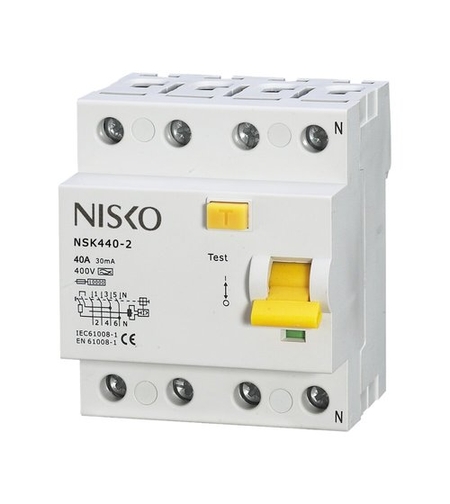 פחת תלת פאזי 30MA AC NISKO 40A סדרת NS-6KA