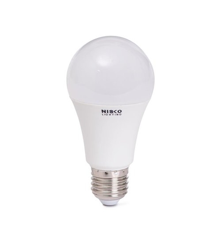 נורת ליבון לד לבנה E27 12W אור קר 6500K NISKO