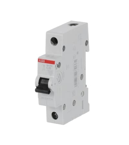 חצי אוטמט חד פאזי 6KA ABB C20 סדרת SH201