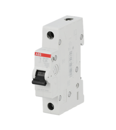 חצי אוטמט חד פאזי 6KA ABB C25 סדרת SH201