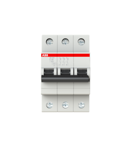 חצי אוטמט תלת פאזי 6KA ABB C25 סדרת SH203