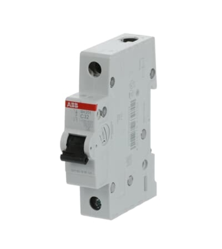 חצי אוטמט חד פאזי 6KA ABB C32 סדרת SH201