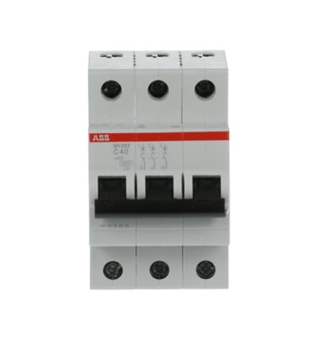 חצי אוטמט תלת פאזי 6KA ABB C40 סדרת SH203