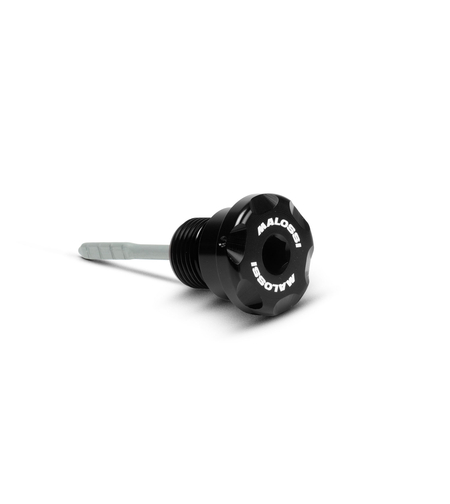Malossi – מדיד שמן שחור CNC ל־Vespa GTS 300/250/310 2014–2016