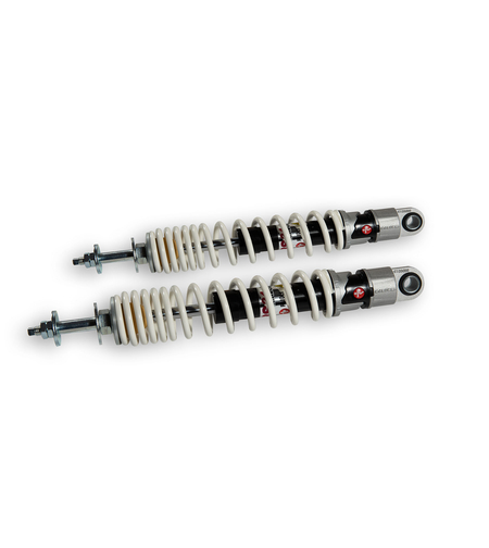 Malossi TWINS – זוג בולמים אחוריים 322 מ״מ ל־Vespa GTS HPI 250/300/310 2014–2026
