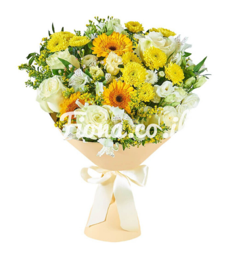 Bouquet of  Yellow Gerbera and Daisies  #112