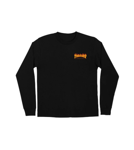 Thrasher - טי שירט שרוול ארוך Flame Dot