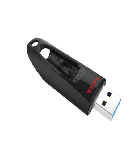 זיכרון נייד SanDisk Cruzer Ultra 16GB USB 3.0 SDCZ48-016G-U46 - צבע שחור