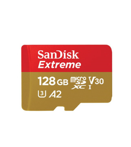 כרטיס זיכרון SanDisk Extreme A2 Micro SDXC UHS-I SDSQXA1-128G- נפח 128GB