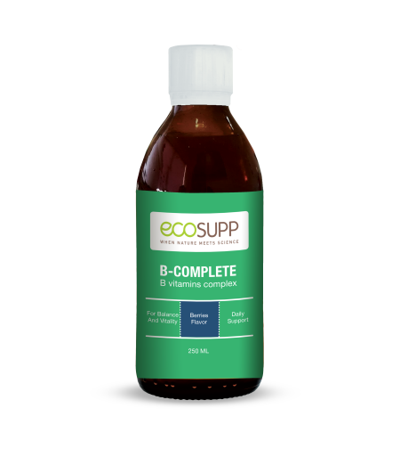 ECOSUPP / אקוסאפ - קומפלקס ויטמין בי B-COMPLETE (250 מ''ל)