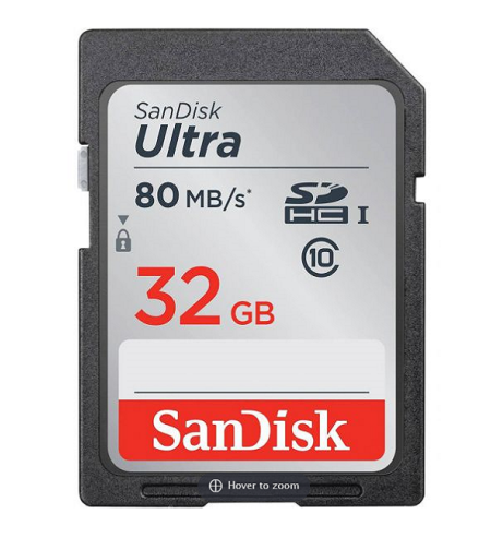 כרטיס זכרון SanDisk Ultra 533x Secure-Digital SDHC SDSDUNC-032G - נפח 32GB