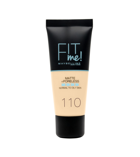 מייק אפ FIT ME! MATTE AND PORELESS של גוון 110 Porcelan