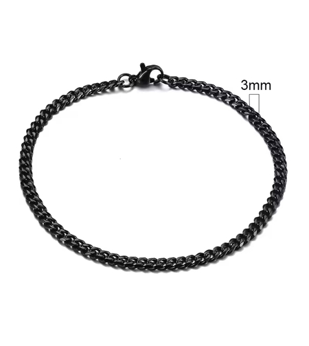 צמיד גורמט עדין מושחר