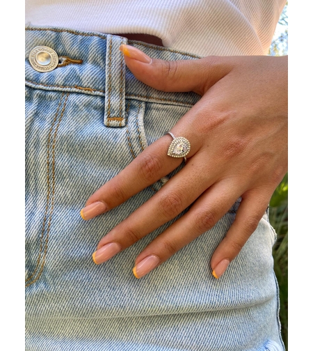 טבעת טיפה שקופה