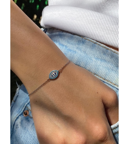 צמיד עין גוון תכלת