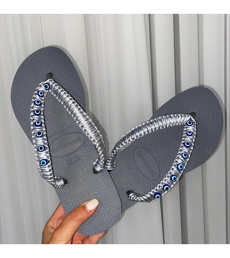 הוויאנס אפור רצועה דקה-משולב עיניים