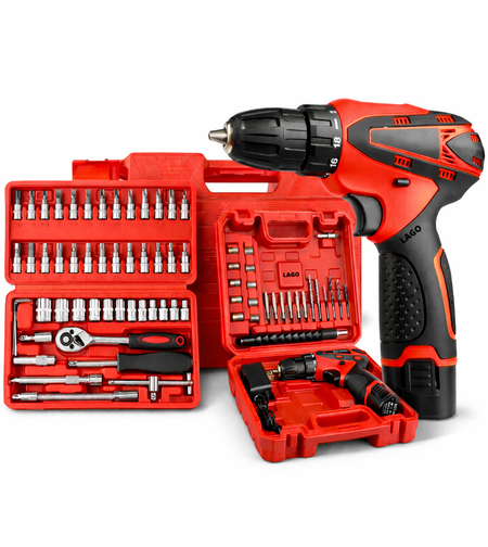 סט מברגה כולל 2 מזוודות כלים ובוקסות מעל 70 חלקים