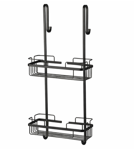 מדף תלייה למקלחון ללא קדיחה במגוון צבעים 2 קומות לא מחליד