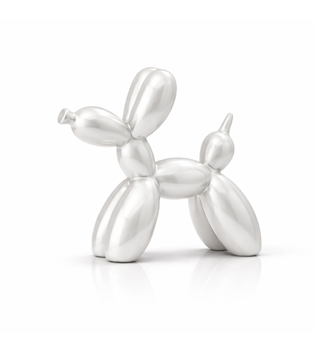 כלב קרמיקה בלון דקורטיבי | אומנות מודרנית לבית פנינה לבן