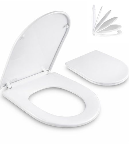 מושב אסלה ישר טריקה שקטה שליפה מהירה דגם 118