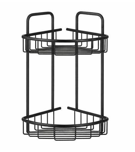מדף פינתי למקלחון 2 קומות במגוון צבעים לא מחליד