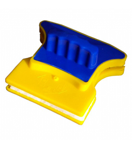 מנקה חלונות הפלא מגנטי - כחול צהוב