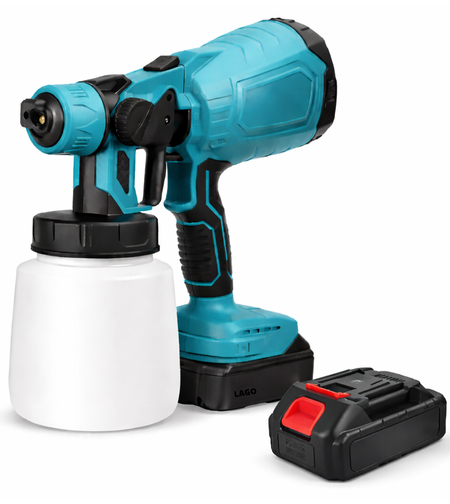 מרסס צבע נטען כולל 2 סוללות מקצועי