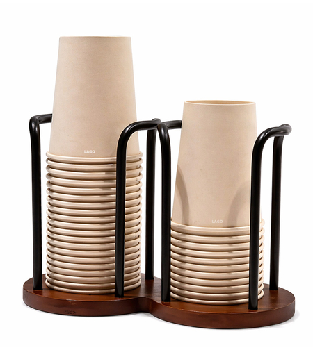 מחזיק כוסות כפול לכוסות חד פעמיים