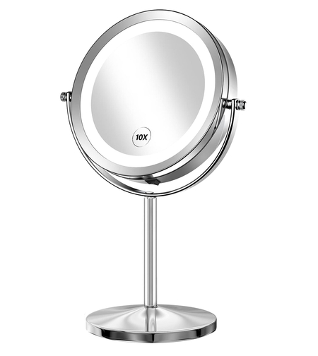 מראה מגדילה פי 10 שולחנית עומדת ניקל דגם 1275