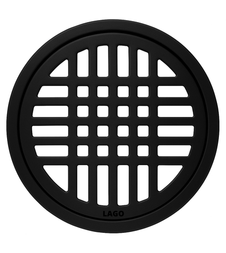 מכסה ביוב עגול רשת ללא ברגים שחור אלגנט 4