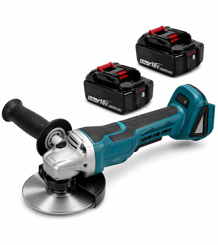 משחזת זווית נטענת כולל 2 סוללות