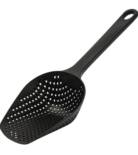 כף מסננת עמוקה לבישול והגשה – מסננת שמן ונוזלים בקלות