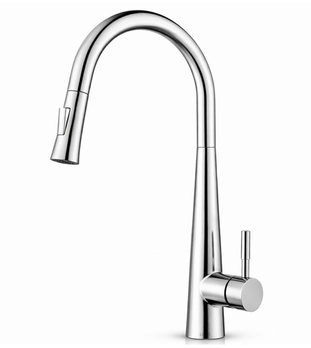 ברז מטבח נשלף גימור ניקל מבריק רומא