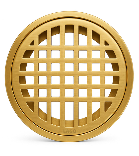 מכסה ביוב עגול רשת ללא ברגים זהב 4