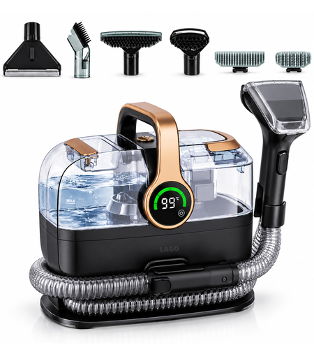 מנקה ריפודים וספות 1800W דיגיטלי מקצועי