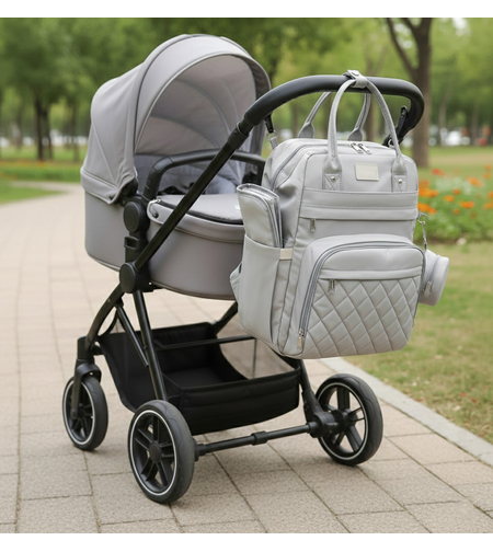 תיק החתלה פרמיום רב-תאים – כולל משטח החתלה - אלגנטי ומוכן לכל יציאה