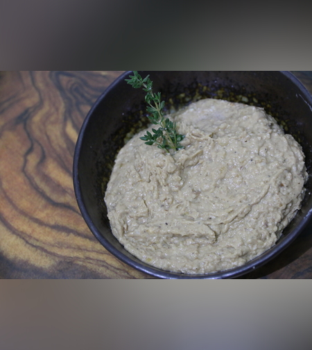 סלט חציל בטחינה