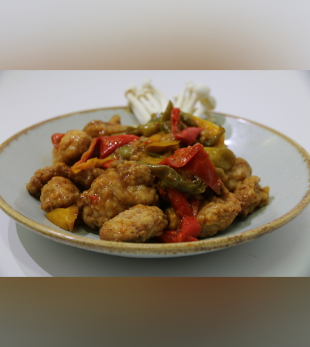 נתחוני עוף מוקפצים עם ירקות- 1 ליטר