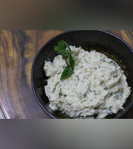 סלט חציל במיונז צרפתי