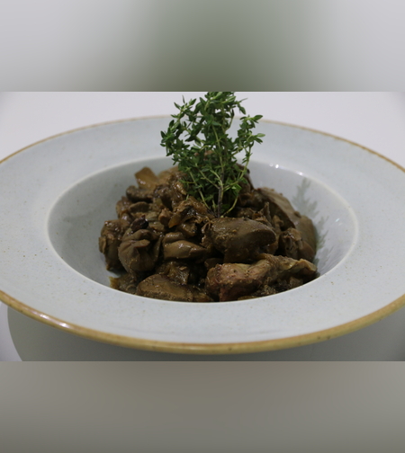 כבד עוף מוקפץ- מנה