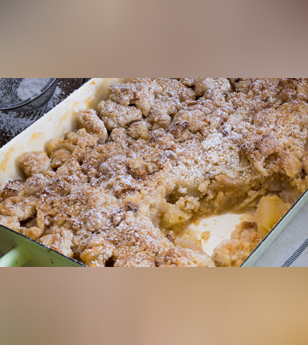 אינגליש קייק קרמבל תפוחים-1 יח'