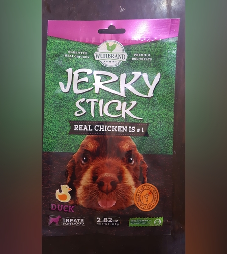 חטיף רך משליםג,רקי בטעם ברווז לכלבים jerky stick