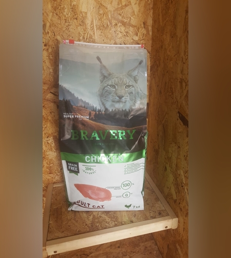 ברייוורי חתול בוגר עוף Bravery adult cat chicken