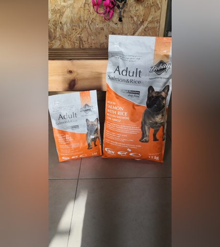 דיבק מזון יבש לכלבים בוגרים גזע בינוני סלמון, Dibaq mature 